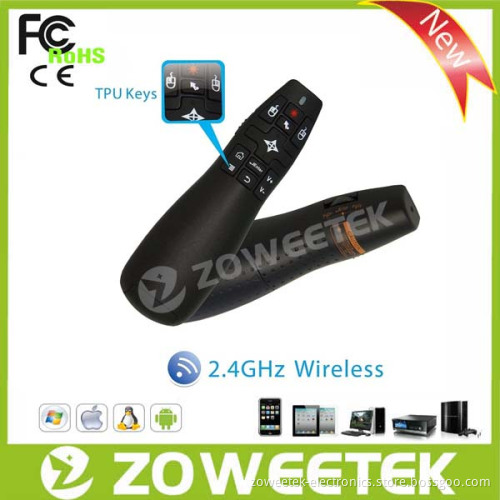2 in 1 Laser Pointer and Air Mouse for Multimedia Devices and Google TV